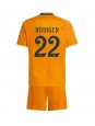 Real Madrid Antonio Rudiger #22 Bortedraktsett Barn 2024-25 Korte ermer (+ bukser)